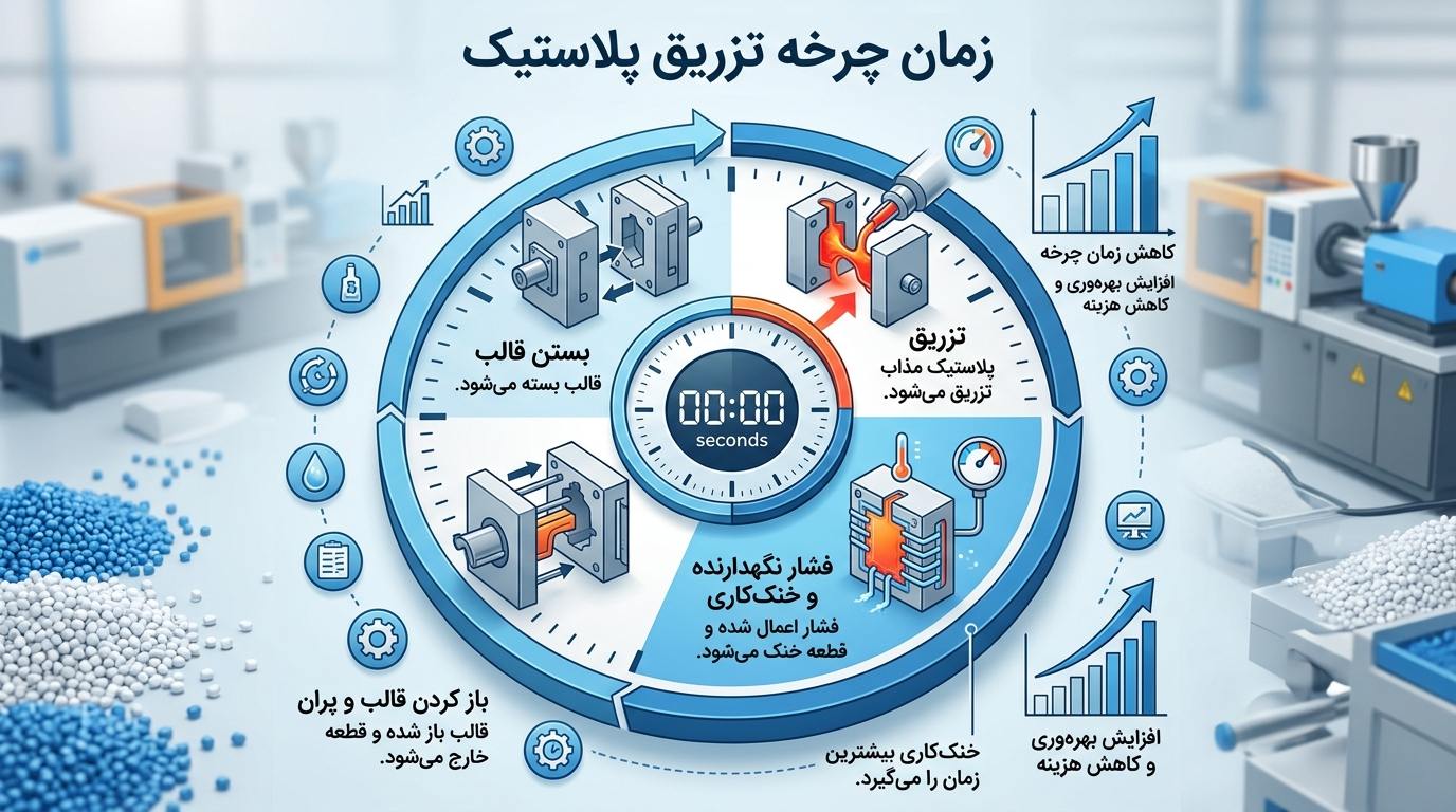 بهینه سازی زمان چرخه تزریق پلاستیک